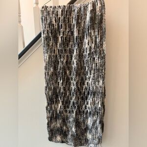 Collections 18 Grey Taupe Knit Fashion Scarf